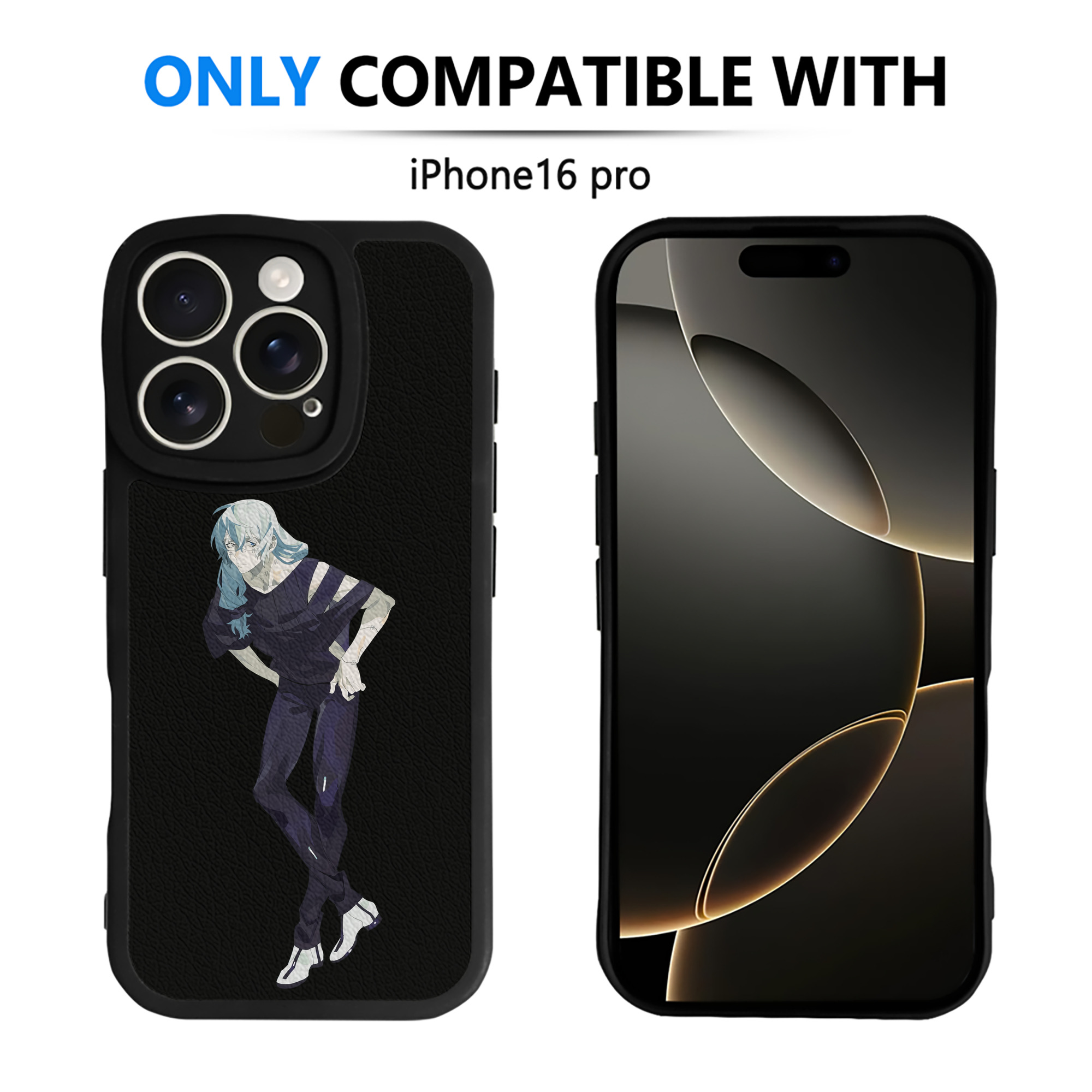 （画像用） 呪術廻戦 Jujutsu Kaisen 【iPhone 16シリーズ対応】シリコンスマホケース（レザー調） 材質：シリコン